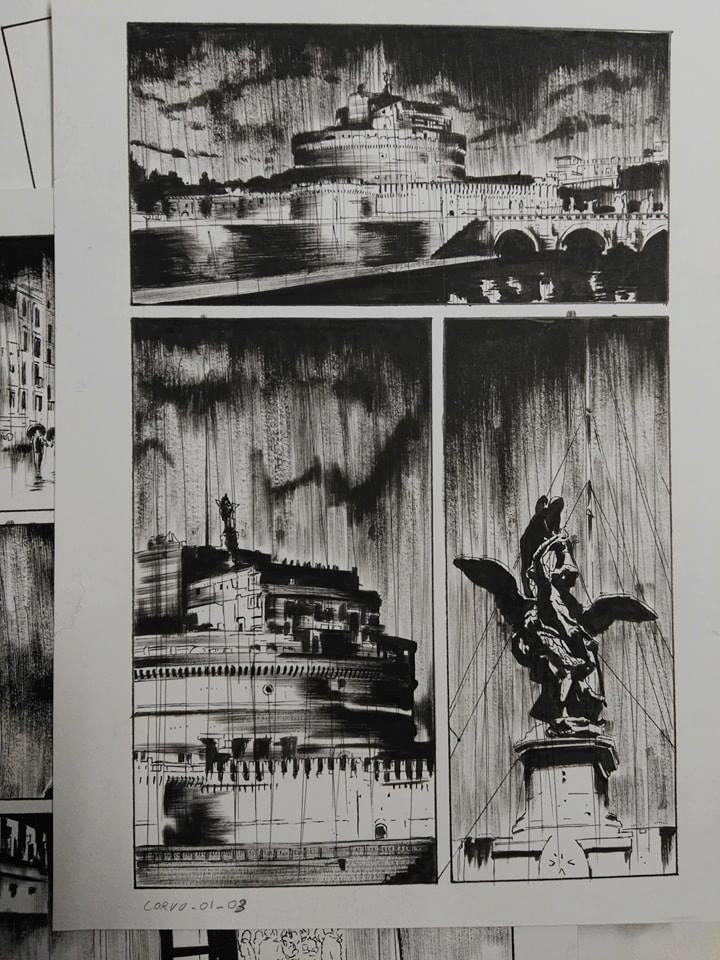 Roma fa da sfondo alla miniserie a fumetti dedicata al Corvo