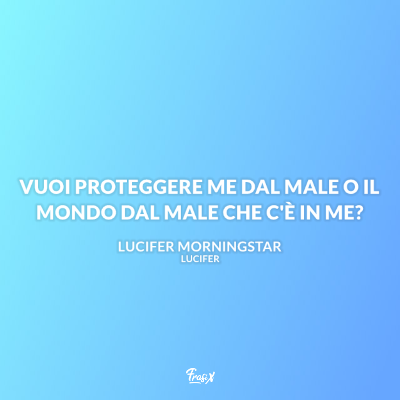 Immagine con citazione per frasi di lucifer serie TV
