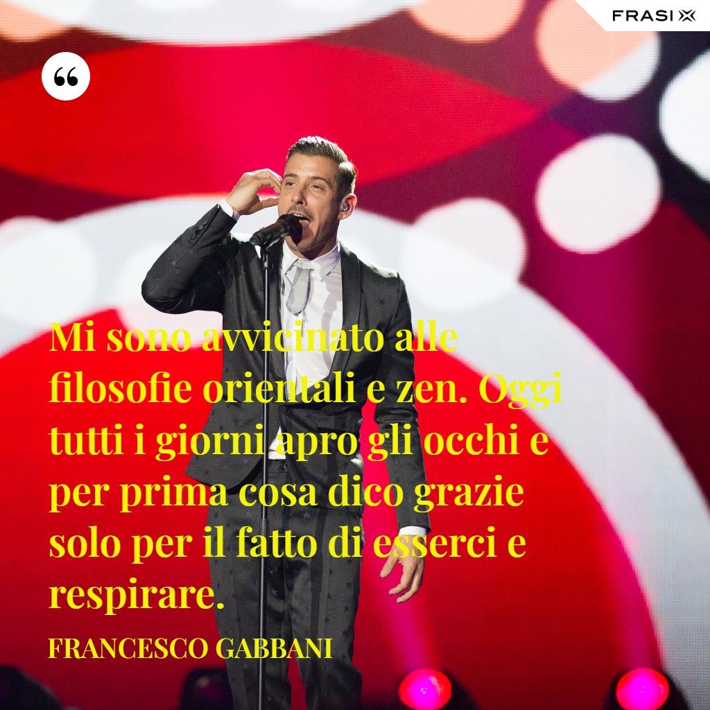 Immagine con frase di Francesco Gabbani