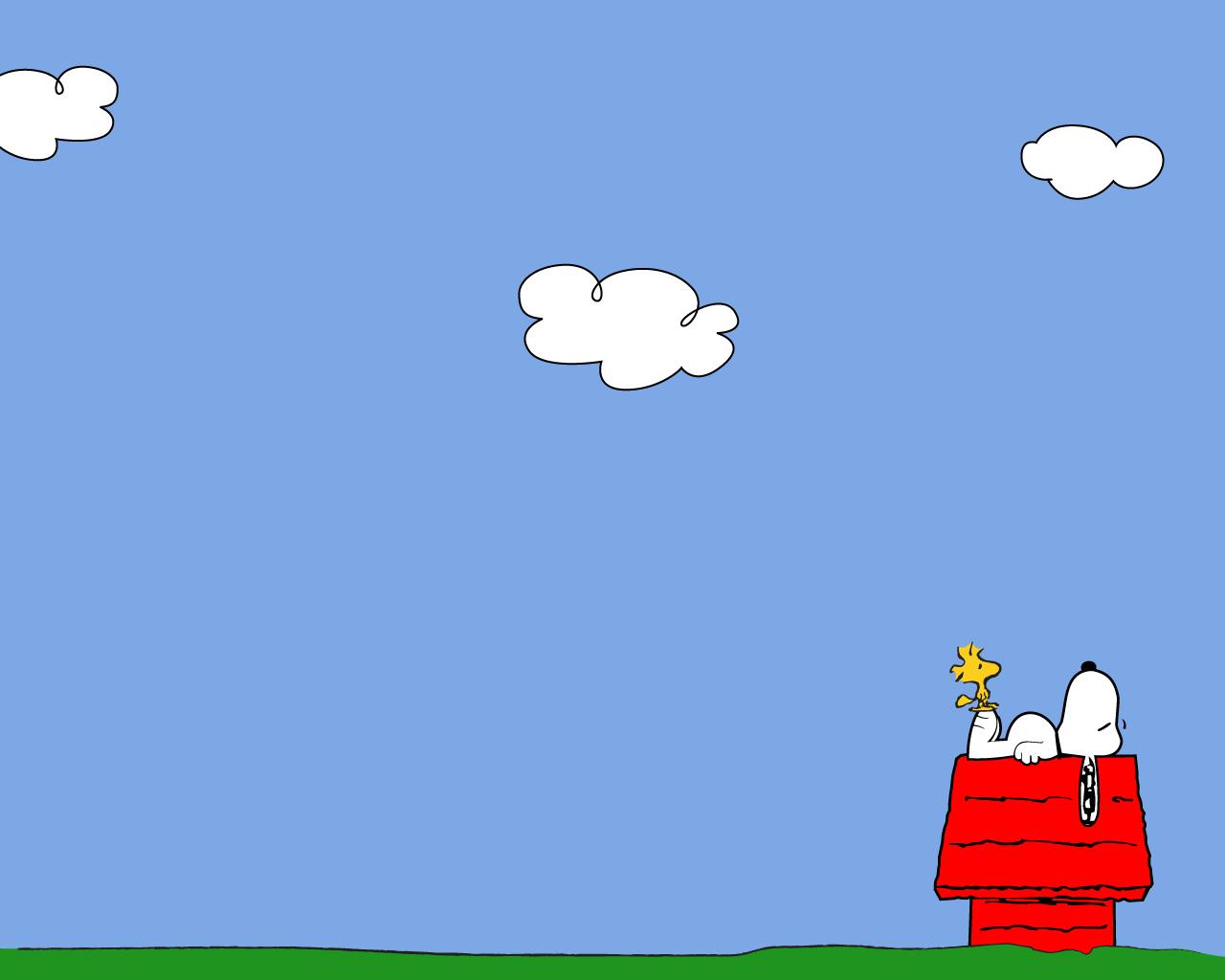 Snoopy sulla cuccia