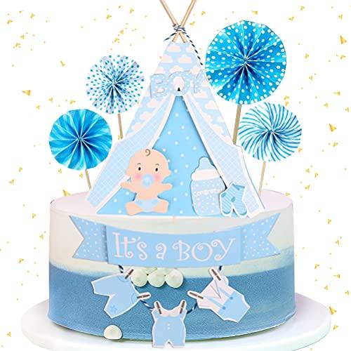 Baby shower cake decoration boy It's A Boy decorazione della torta set per la decorazione del battesimo ragazzo bambino decorazione della torta di compleanno