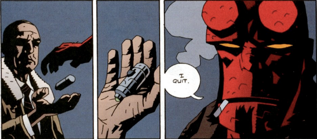 Hellboy si dimette da membro del B.P.R.D.