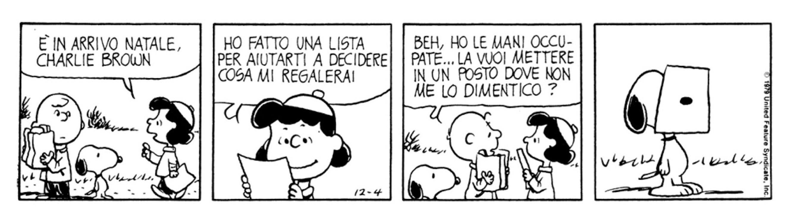 Una vignetta dei Peanuts