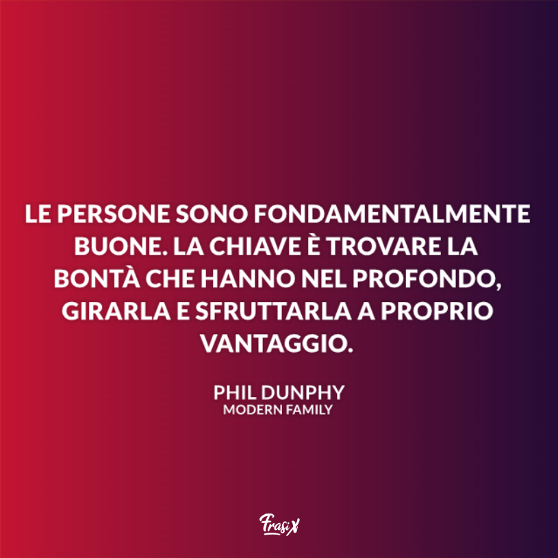 Immagine con battuta sulle persone per modern family frasi Phil
