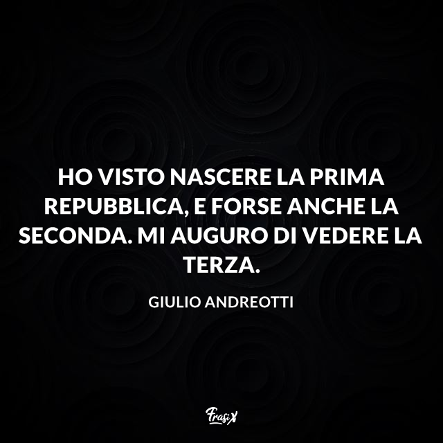 Immagine con frase di Andreotti