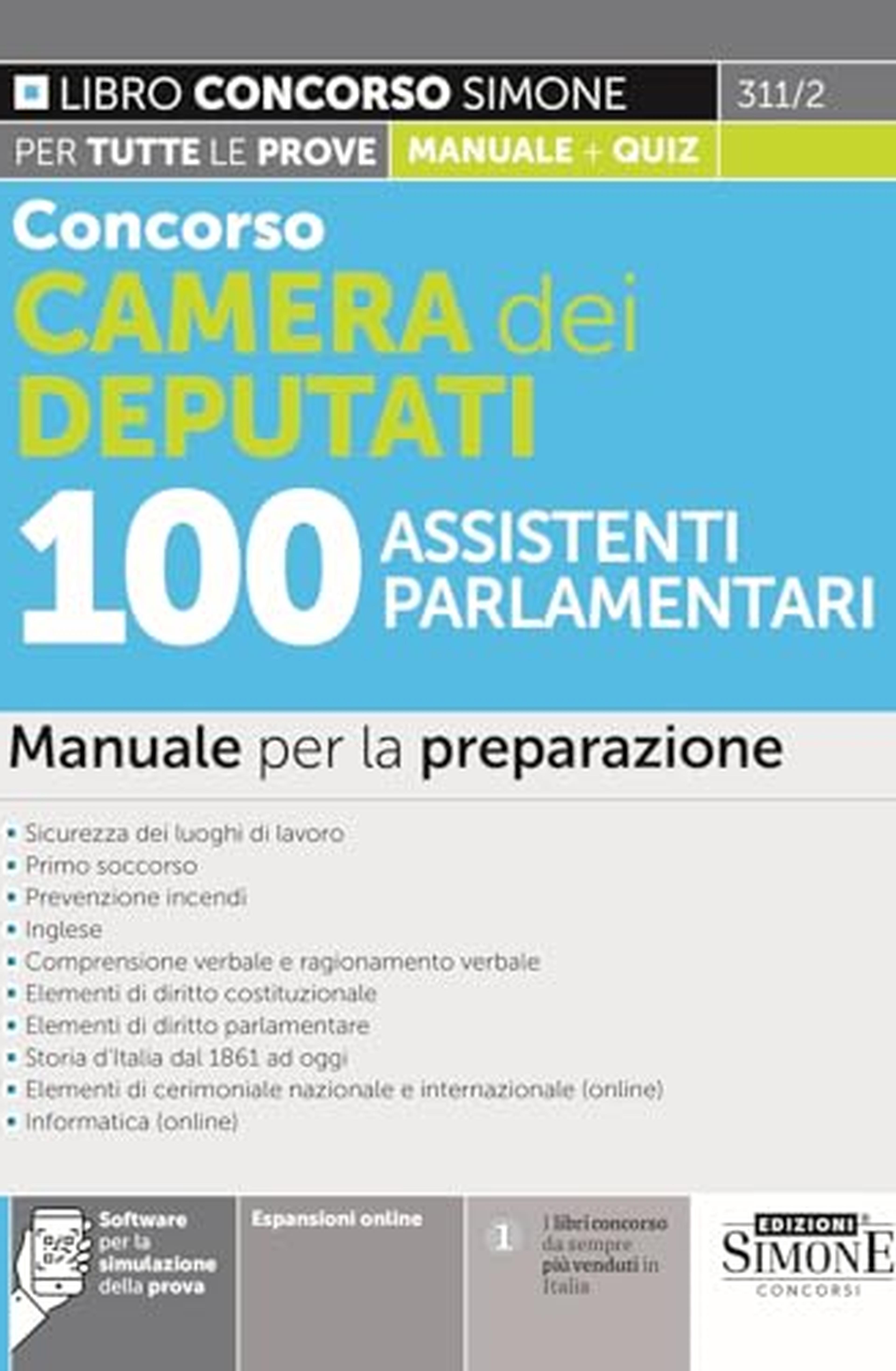 Concorso Camera dei Deputati 100 Assistenti Parlamentari - Manuale per la preparazione