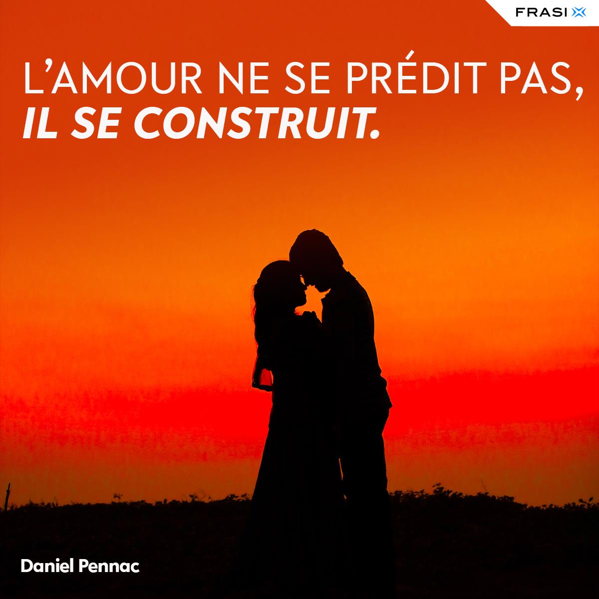 Frasi d'amore brevi in francese Daniel Pennac