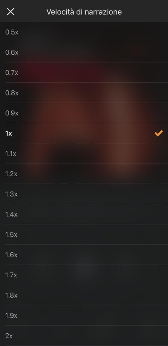 Audible: la velocità di narrazione