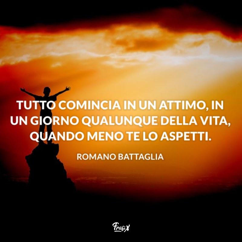 Tutto comincia in un attimo, in un giorno qualunque della vita, quando meno te lo aspetti. 