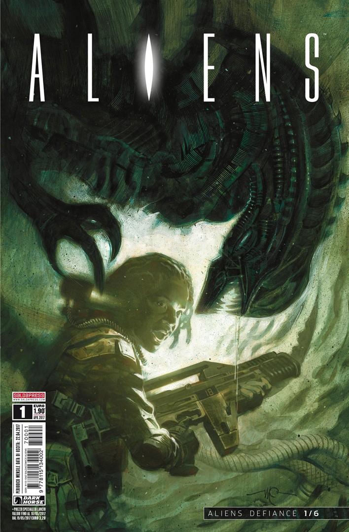 Cover del fumetto Aliens: Defiance