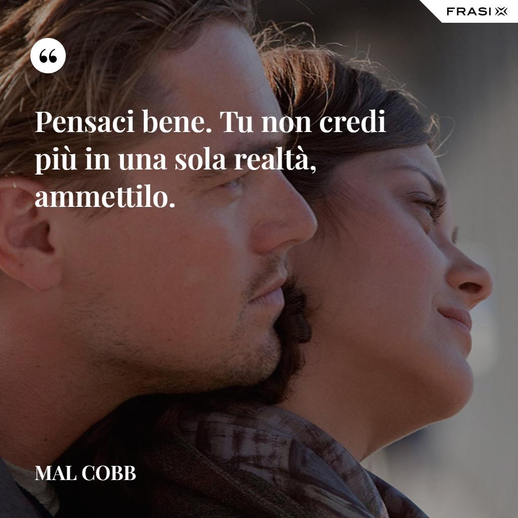 Immagine con citazione mal cobb per frasi inception film