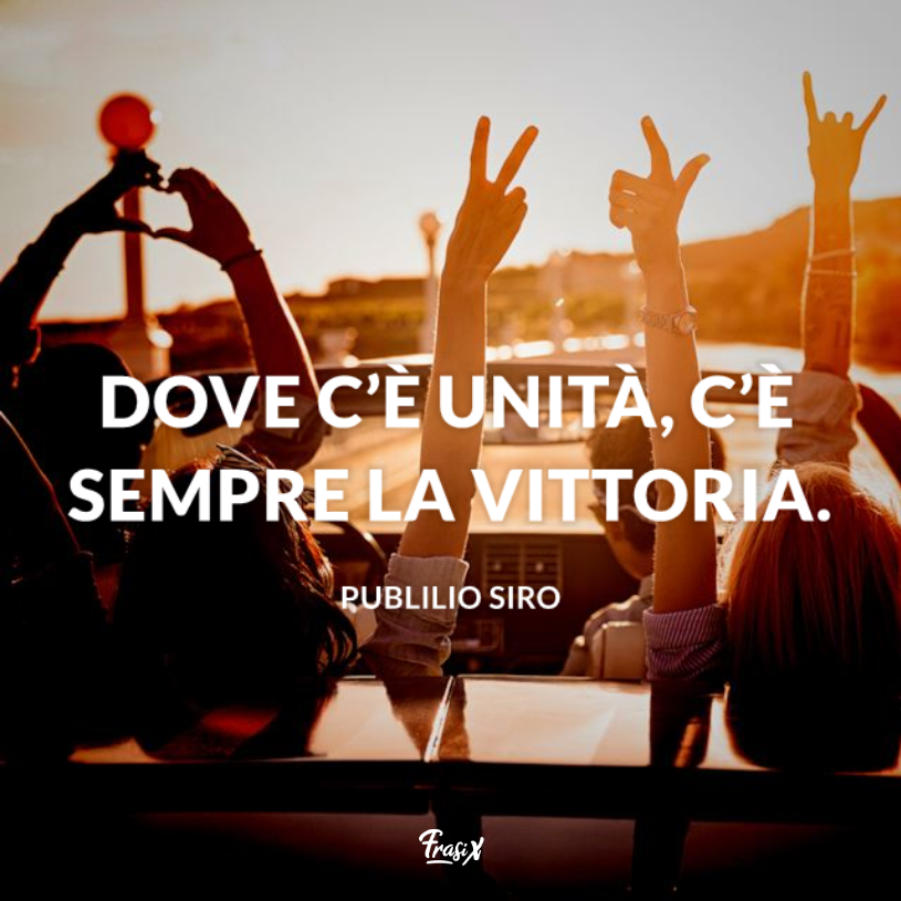 Immagine con citazione siro per uniti ce la faremo frasi