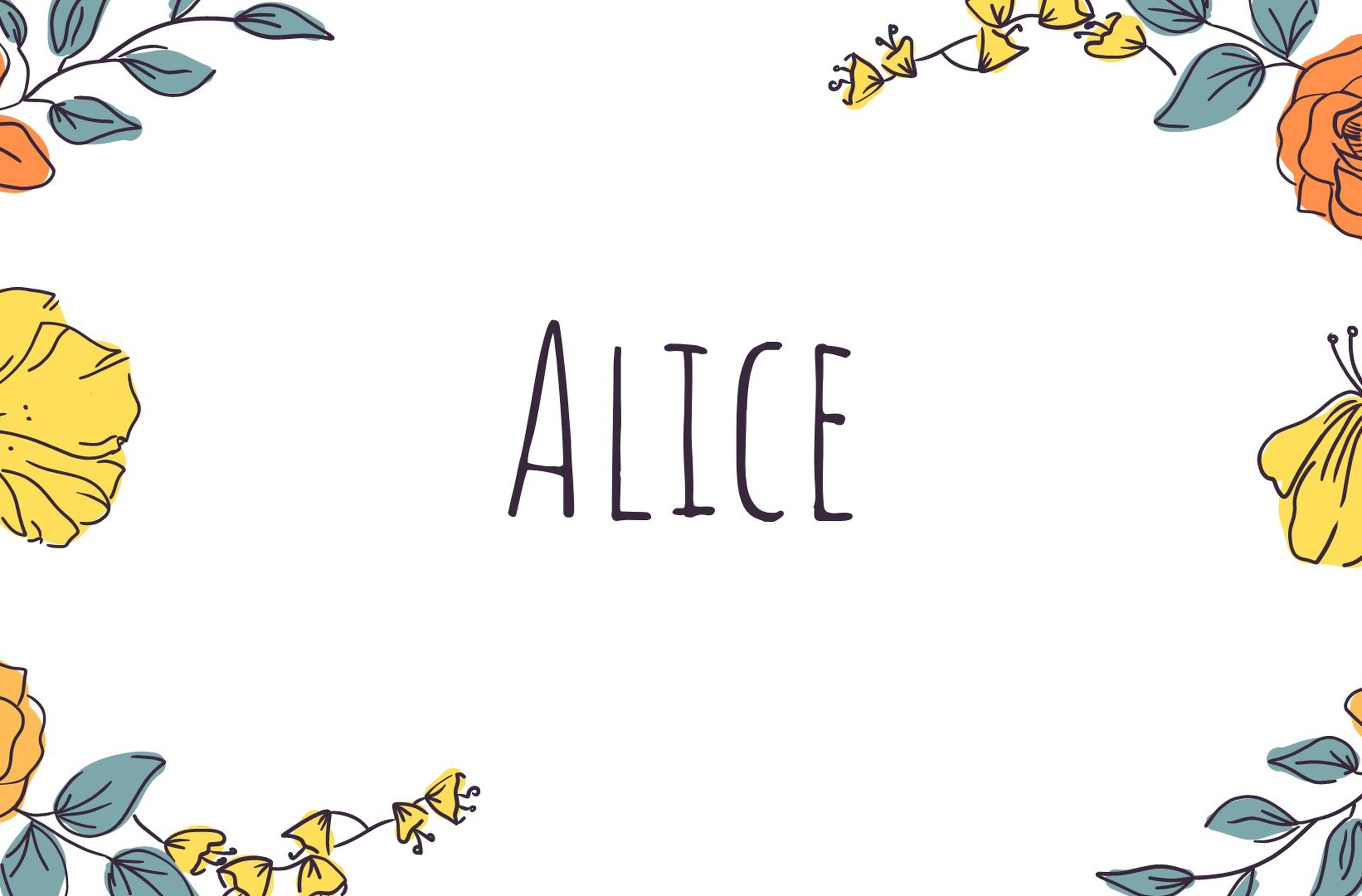 Copertina Nome Alice origine e significato