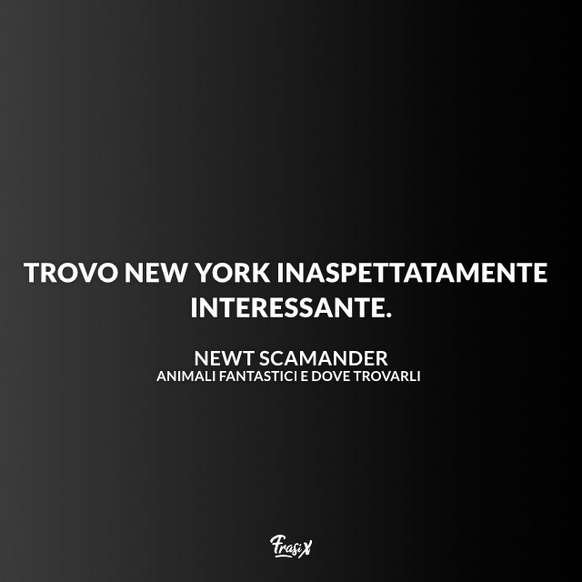  Trovo New York inaspettatamente interessante.