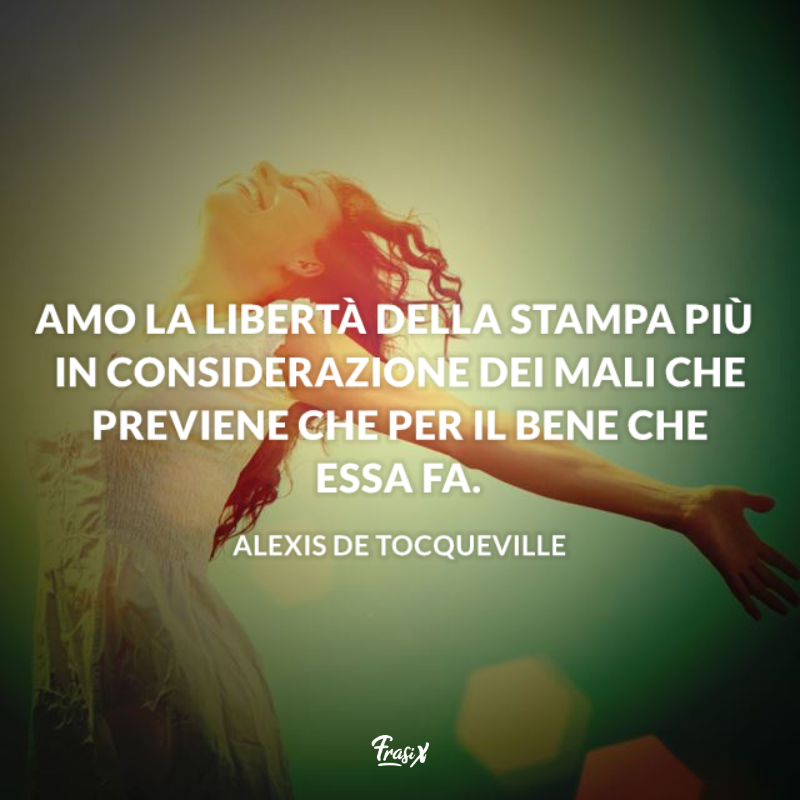 Immagine con citazione alexis per frasi celebri sulla libertà di pensiero