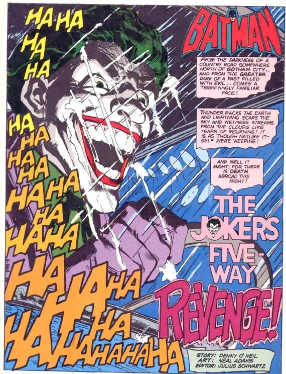 Prima pagina interna del #251 di Batman, disegnata da Neal Adams