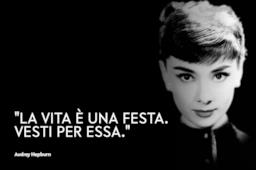 Copertina Audrey Hepburn frasi