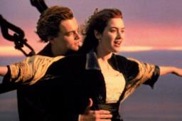 Una scena famosa del film Titanic