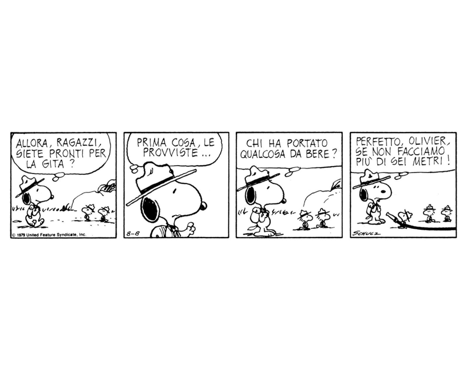 Una vignetta dei Peanuts