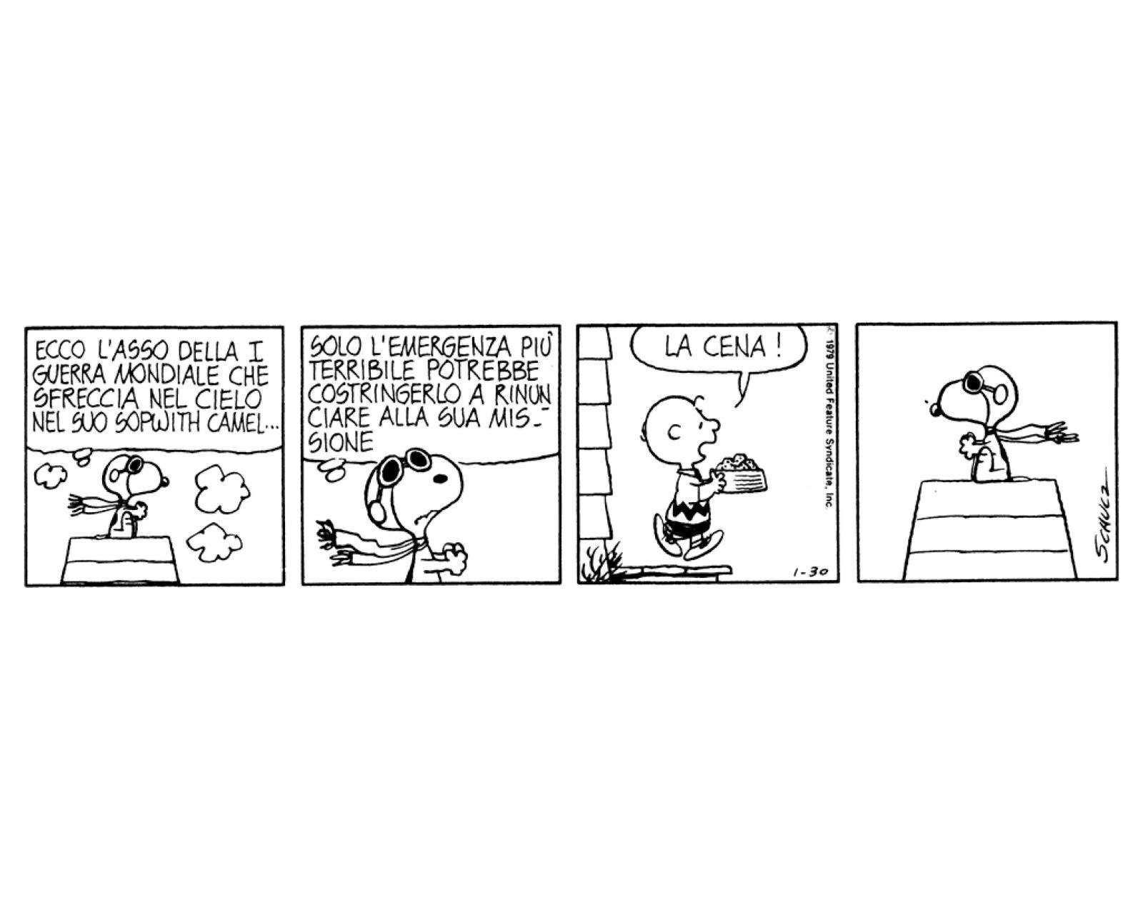 Una vignetta dei Peanuts