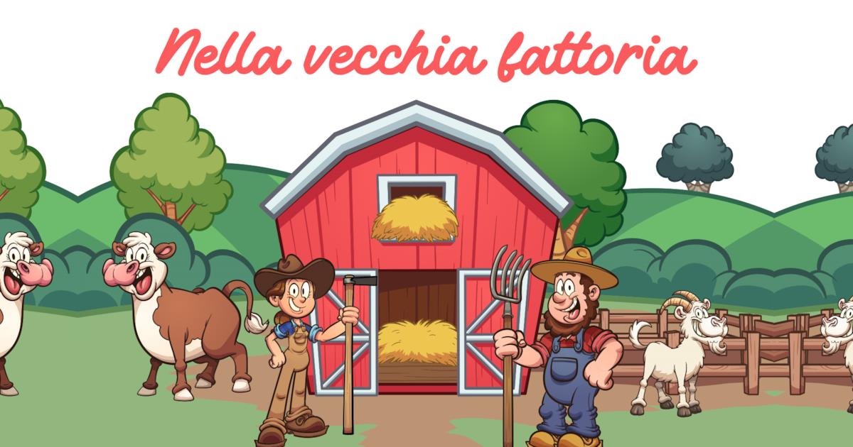 il testo e il video della canzone nella vecchia fattoria