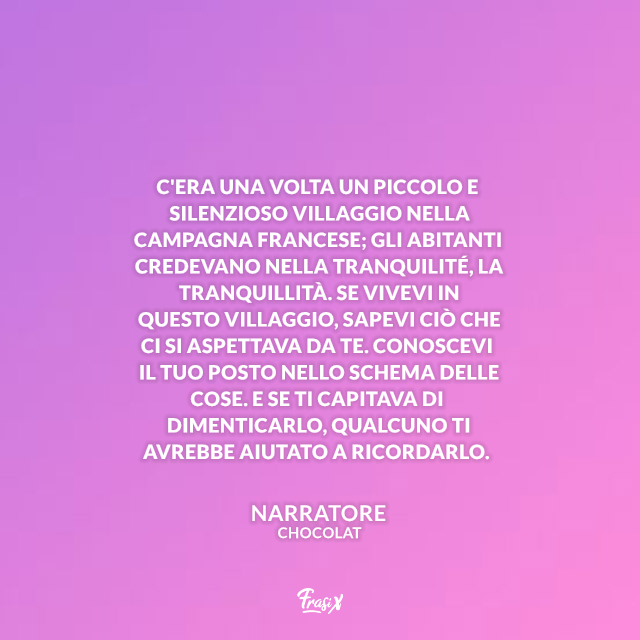 Frasi celebri dal film Chocolat