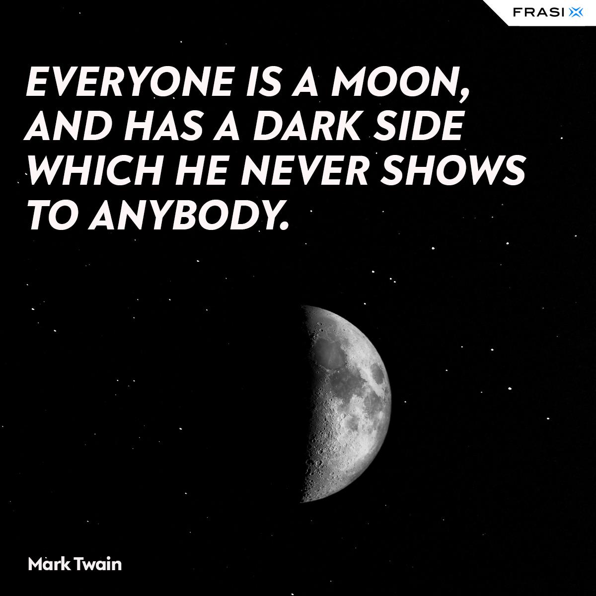 Frasi sulla luna Mark Twain in inglese