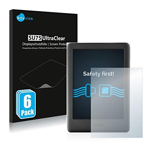 savvies 6-Pezzi Pellicola Protettiva Compatibile con Amazon Kindle 2019 (10a Generazione) Protezione Schermo Trasparente