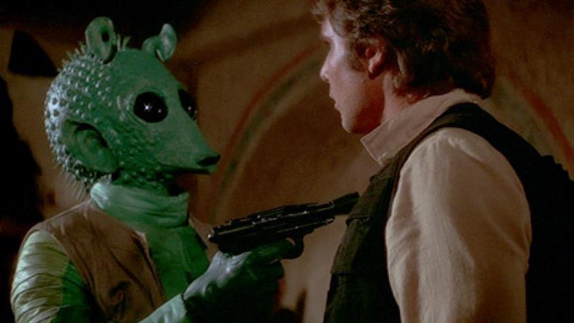 Greedo e Han Solo pronti alla resa dei conti