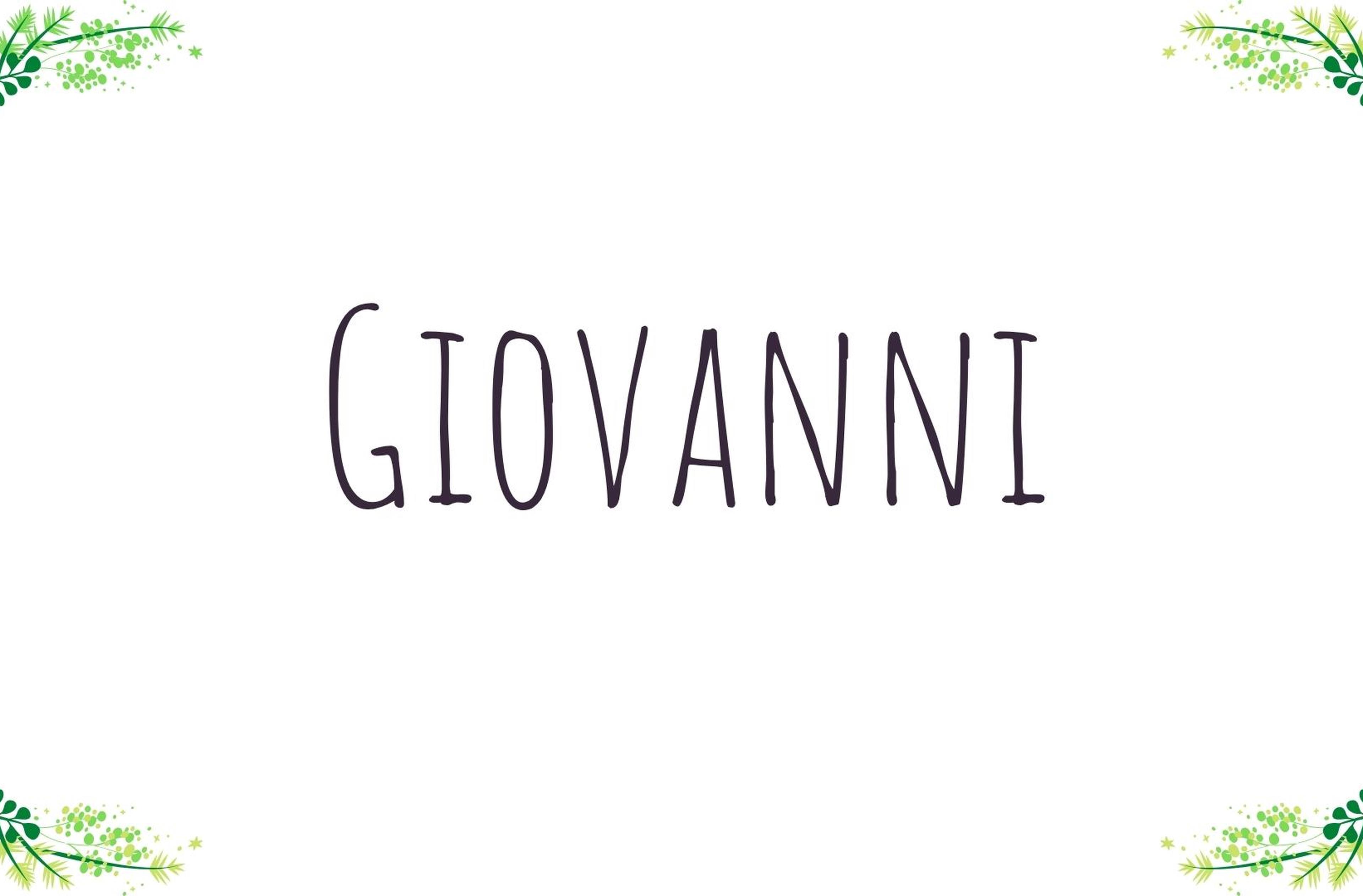 Copertina Nome Giovanni origine e significato