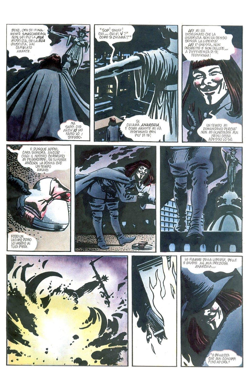 Una pagina tratta da V for Vendetta