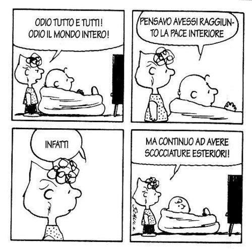 Una vignetta dei Peanuts