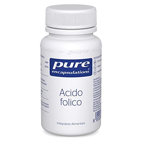 Pure Encapsulations - Acido Folico 800mcg - Integratore Alimentare con Acido Folico per Preconcezione e Gravidanza - 30 Capsule Vegetariane