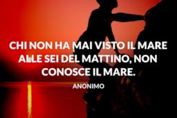 Immagine con frasi sull'alba