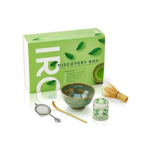 IRO Discovery Box Tè Matcha giapponese Premium BIO, cofanetto scoperta rituale del tè Matcha, contiene tutto per preparare il tè Matcha alla perfezione