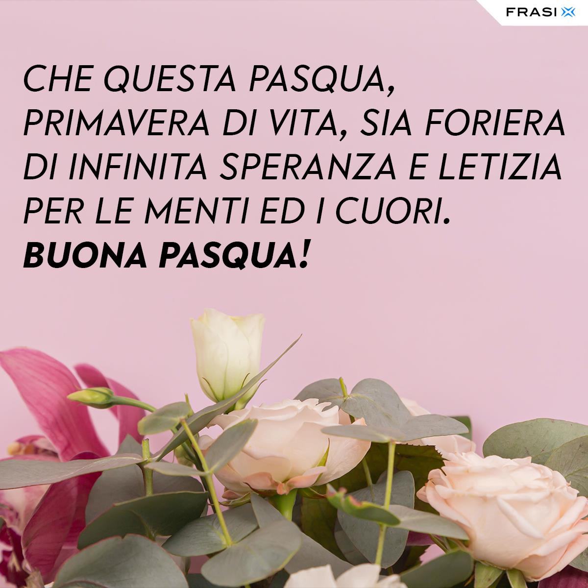 Frasi sulla Pasqua fioriera di speranza per auguri su Facebook