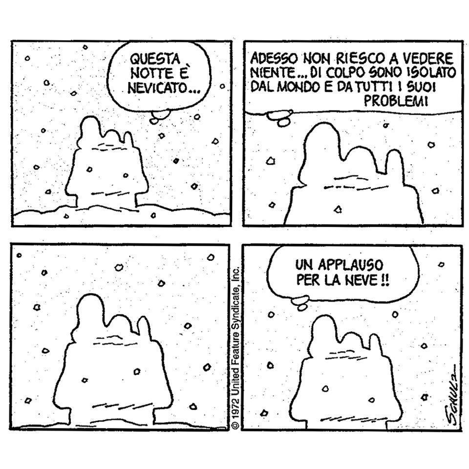 Una vignetta di Snoopy