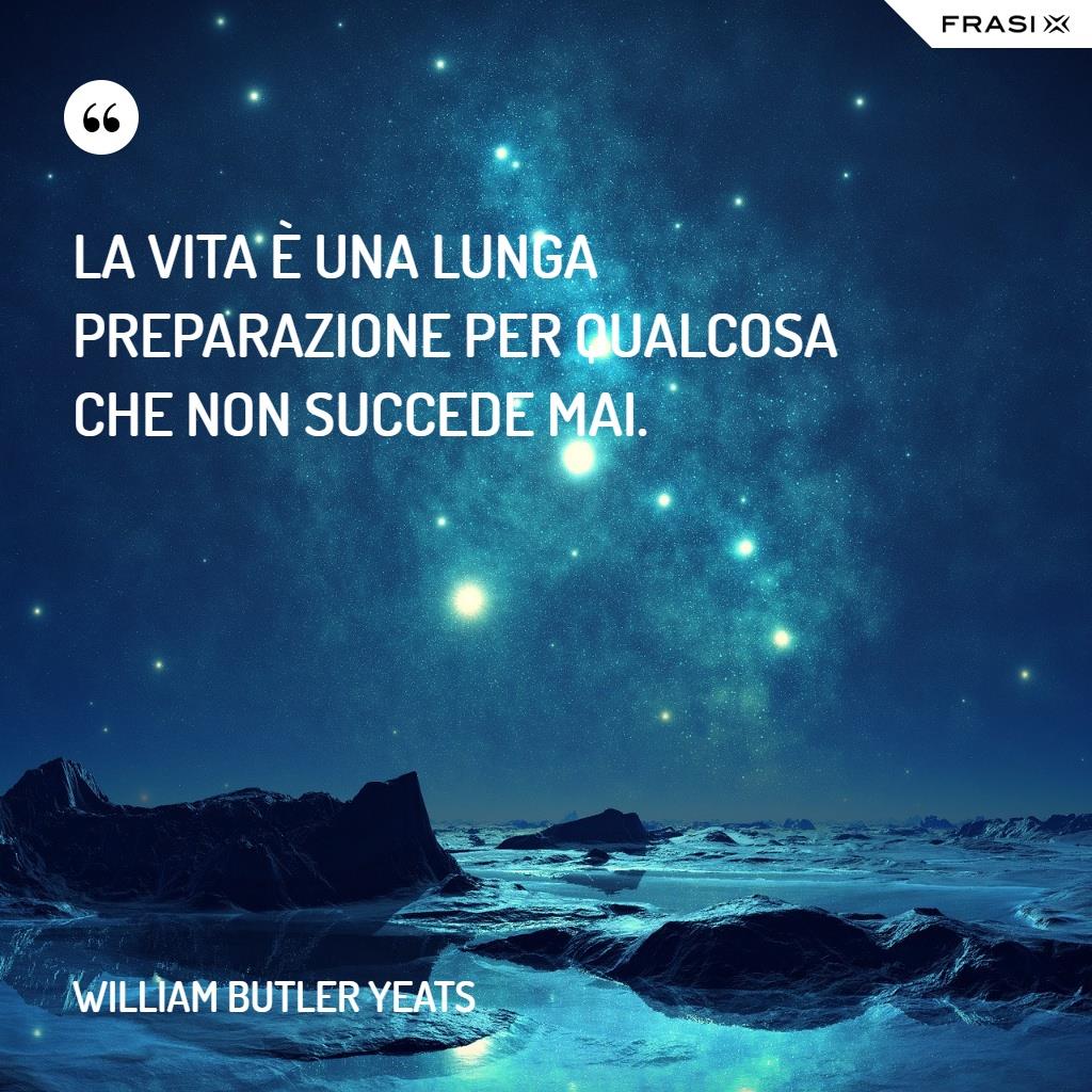 Immagine di un cielo stellato con frase sulla delusione