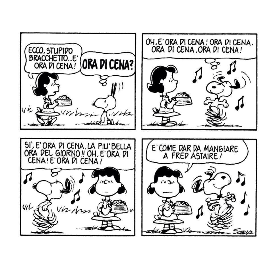 Una vignetta di Snoopy