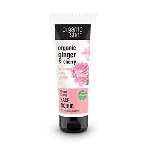 Organic Shop Scrub Viso Detergente Ginger & Cherry - 75 ml