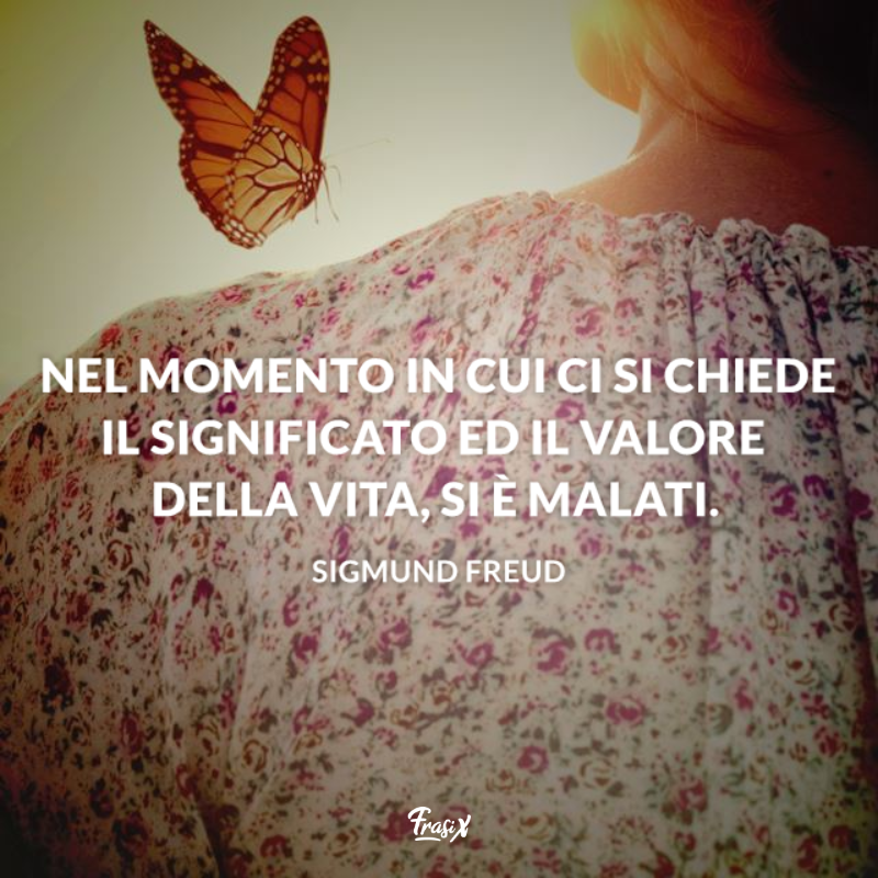 Immagine con riflessione sulla vita per frasi freud