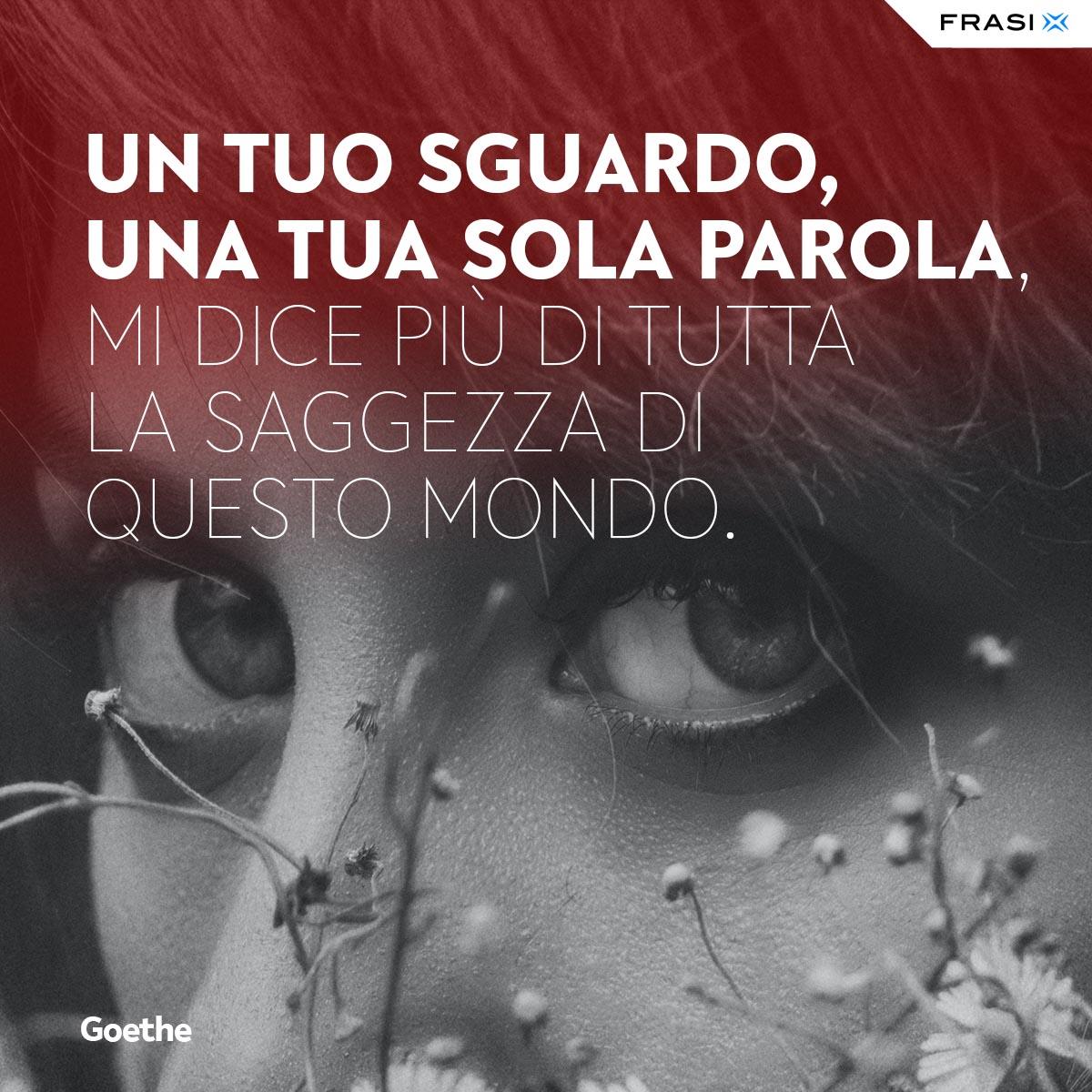 Frasi dolcezza Goethe