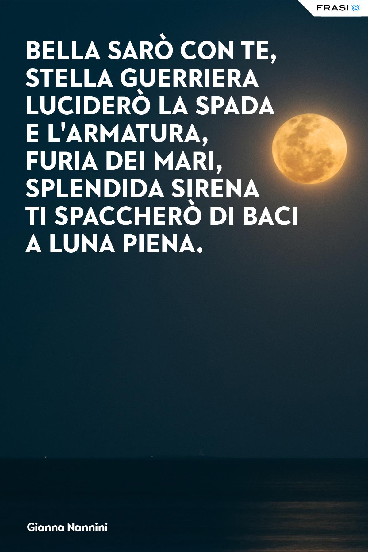 Frasi sulla luna da canzone di Gianna Nannini