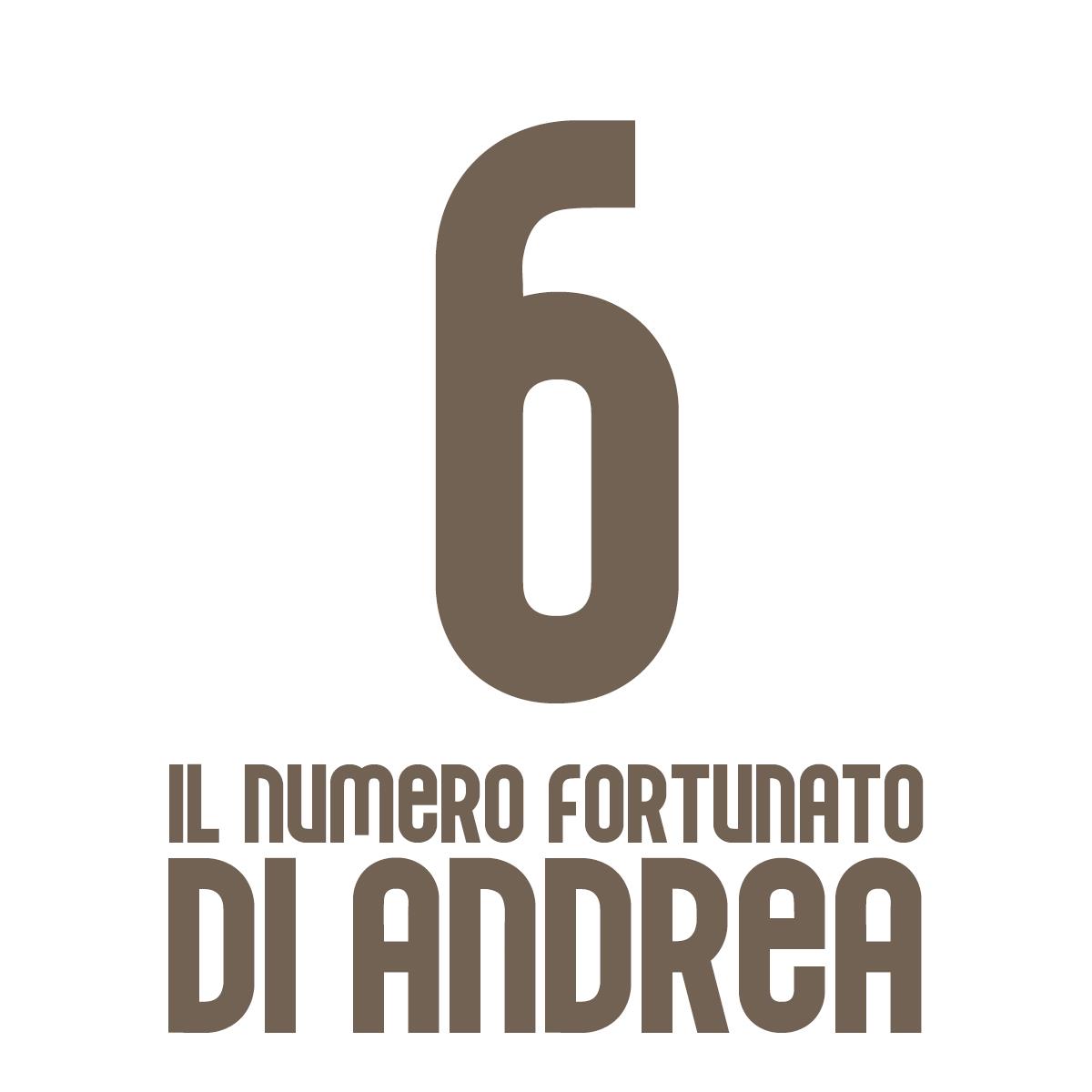 Il numero fortunato per chi porta il nome Andrea è il numero sei. E