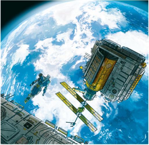 La Terra osservata dalla stazione orbitante 