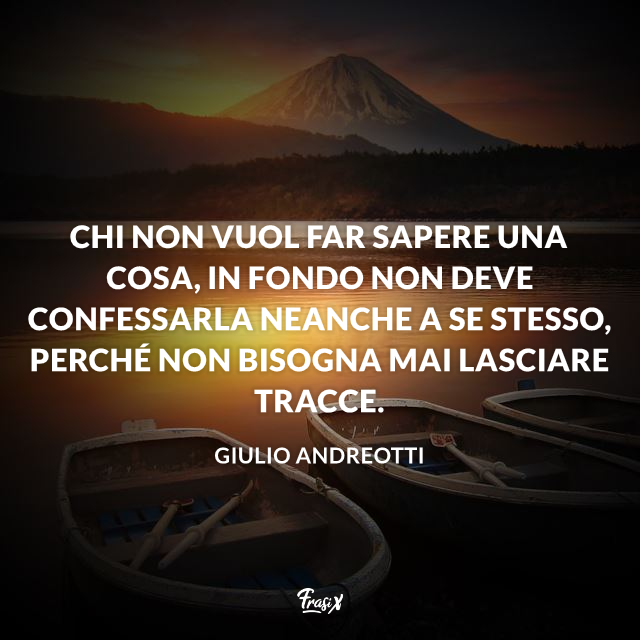 Immagine con frase di Giulio Andreotti