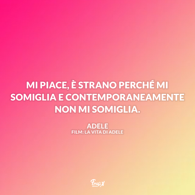 Immagine con frase tratta da La vita di Adele