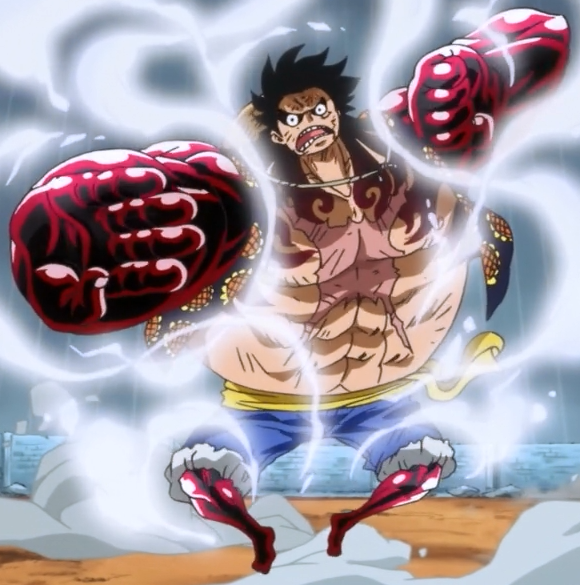 One Piece Rufy in modalità Gear 4