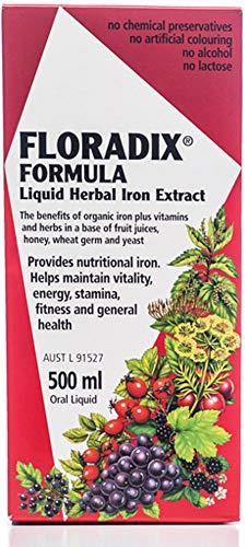 Floradix Integratore Alimentare d'Erbe Ricca di Ferro, 500 ml