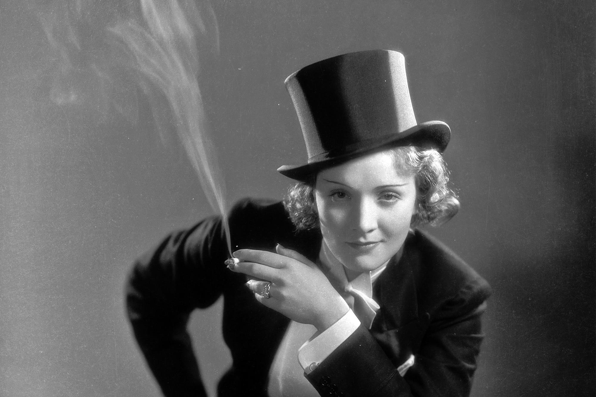 Marlene Dietrich in un ritratto 